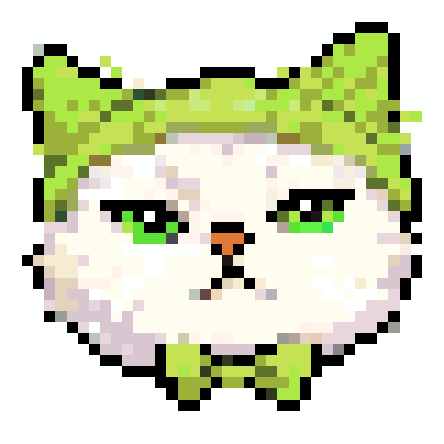 Cute Cat fuse bead pattern preview