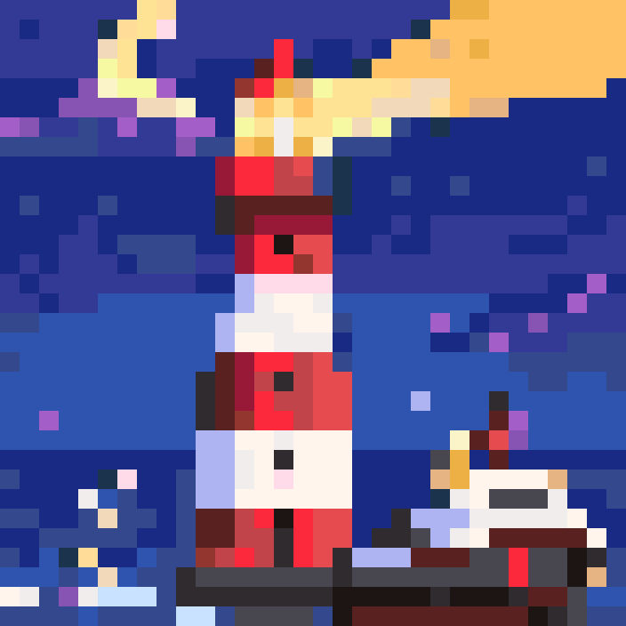 Kiki's Delivery Service lighthouse fuse bead pattern preview