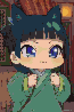 Maomao Apothecary Diaries kimono fuse bead pattern preview